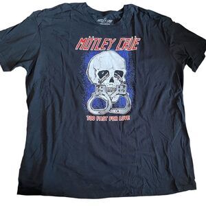 Motley Crue too fast for love Band Tshirt